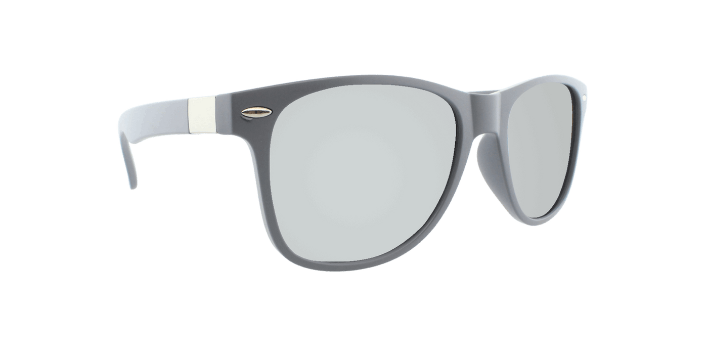 Vibe - Polarized Classic Retro Charcoal Matte (Silver Mirror)