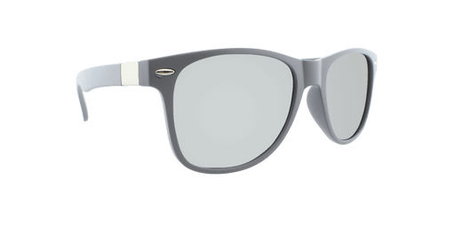 Vibe - Polarized Classic Retro Charcoal Matte (Silver Mirror)