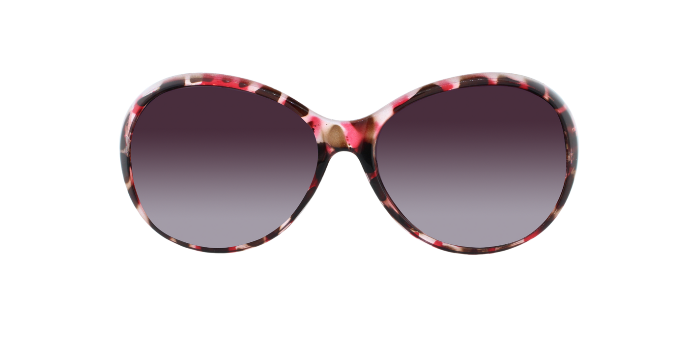 Haylea - Polarized Polished Fashion with Metal Accents Pink Demi (Smoked)