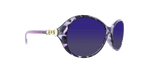 Haylea - Polished Fashion with Metal Accents Purple Demi (Blue Mirror)
