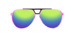 Centurion - Modified Aviator Hot Pink Translucent w/ Purple Translucent (Rainbow Mirror)