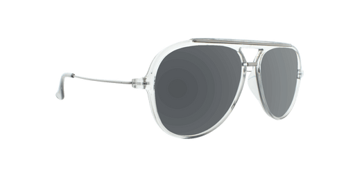 Baron - Modified Aviator Charcoal Translucent w/ Gunmetal (Dark Smoked).