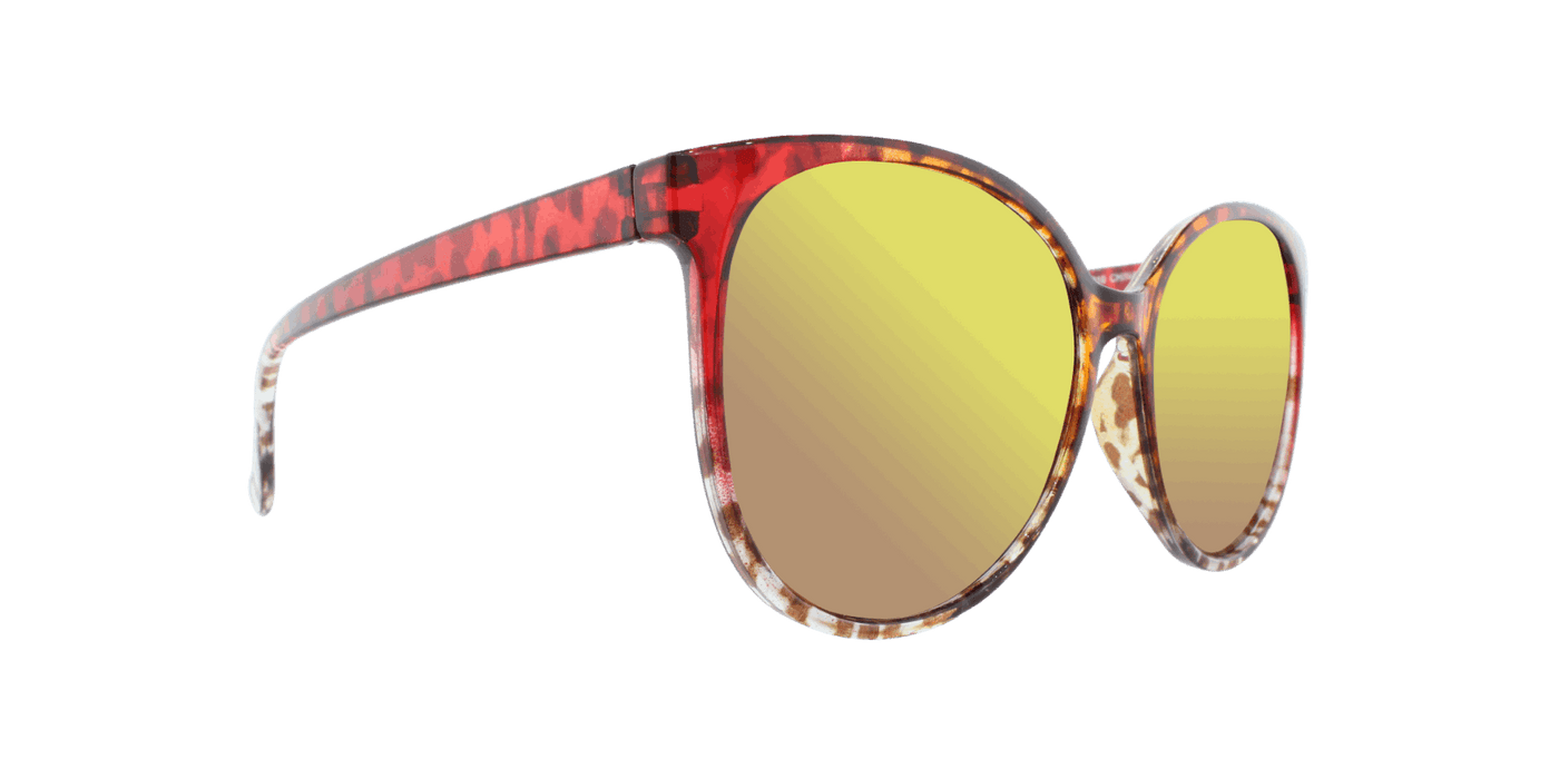 Danielle - Polarized Oversized Fashion Amber Demi (Amber)