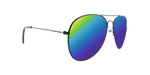 Sunset -  Polarized Classic Aviator Black (Rainbow Mirror)