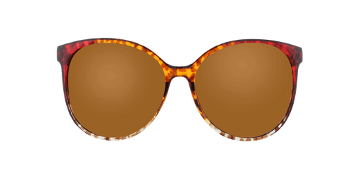 Danielle - Polarized Oversized Fashion Amber Demi (Amber)