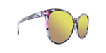 Danielle - Polarized Oversized Fashion Floral (Purple Mirror)