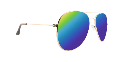 Sunset - Classic Aviator Gold (Rainbow Mirror)