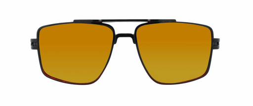 Maverick - Polarized Modified Aviator Black and Red Translucent (Red Mirror)