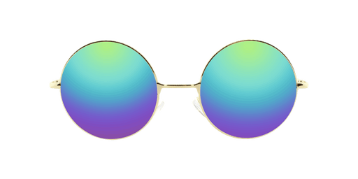 Imagine - Classic Round Gold (Rainbow Mirror)