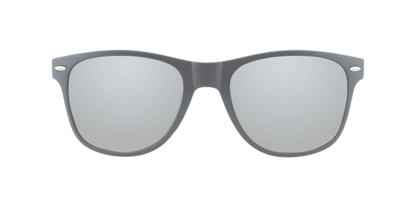 Vibe - Polarized Classic Retro Charcoal Matte (Silver Mirror)
