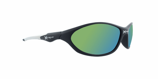 Flux - Polarized Thin Sports Wrap Black (Gold Mirror)