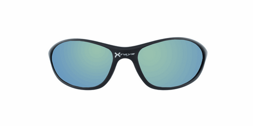 Flux - Polarized Thin Sports Wrap Black (Gold Mirror)