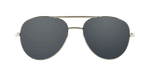 Fuselage - Polarized Full-Size Aviator Silver (Dark Smoked)