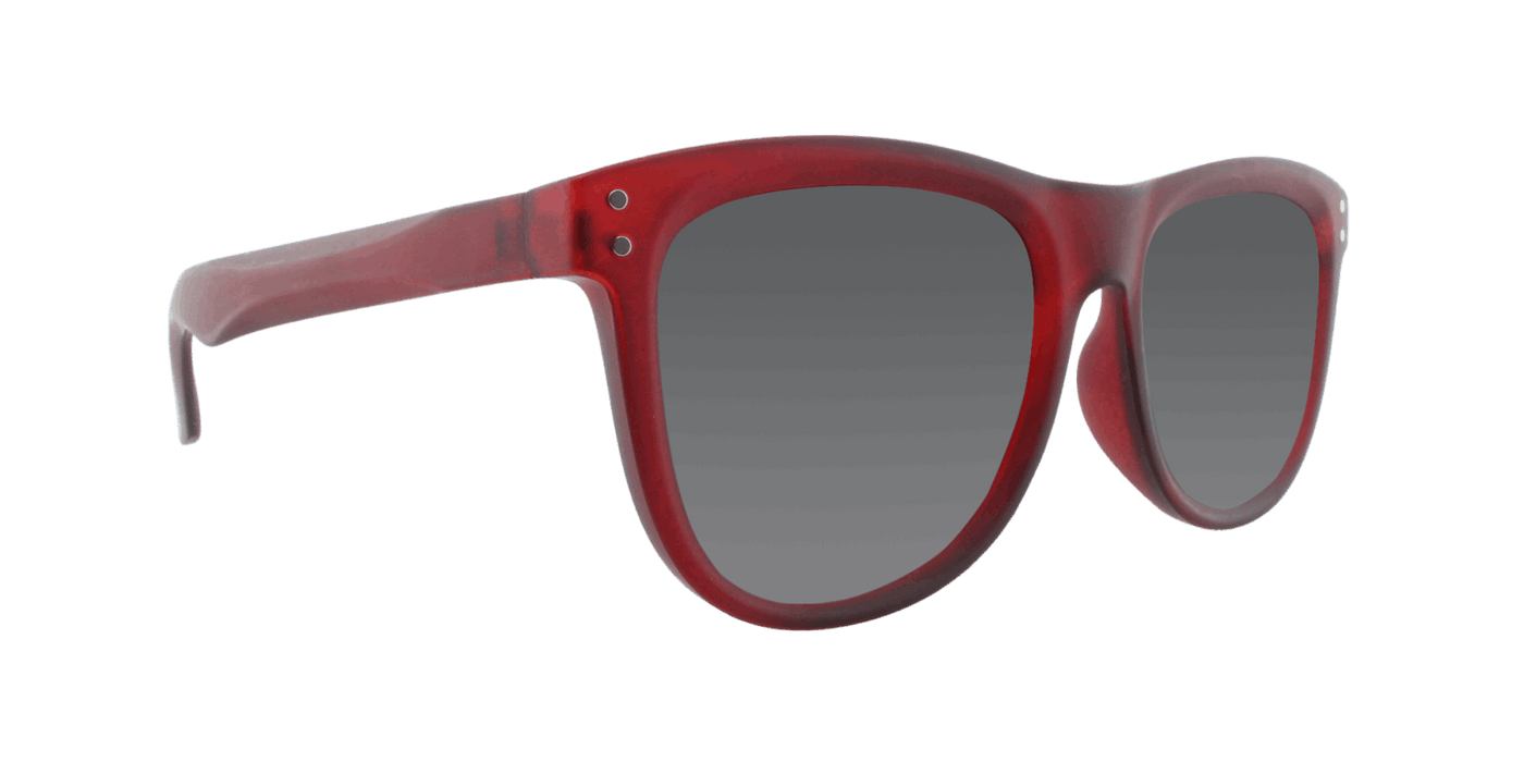 Legacy - Polarized Classic Retro Dark Red Iced Matte (Dark Smoked)