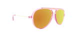 Baron - Modified Aviator Watermelon Pink Translucent w/ Gold (Red Mirror).