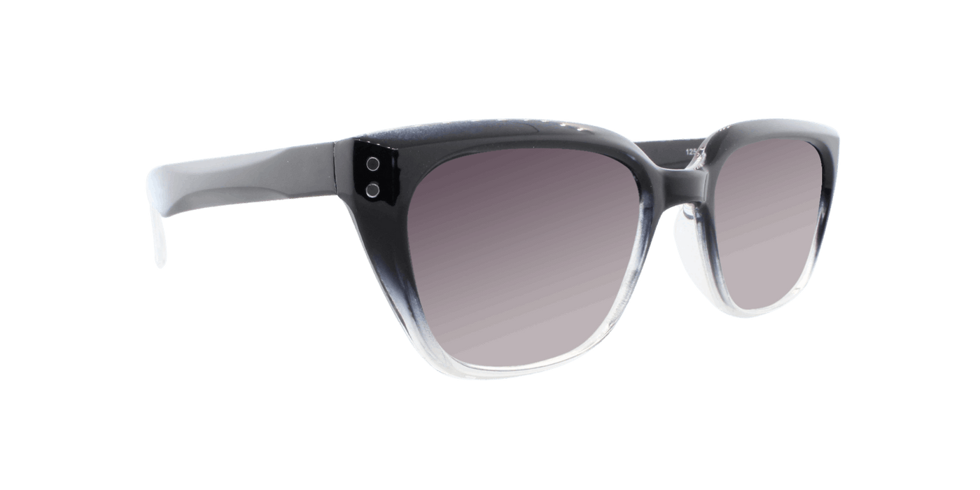 Vintage - Polarized Fashion Retro Black Polished (Smoked Gradient)