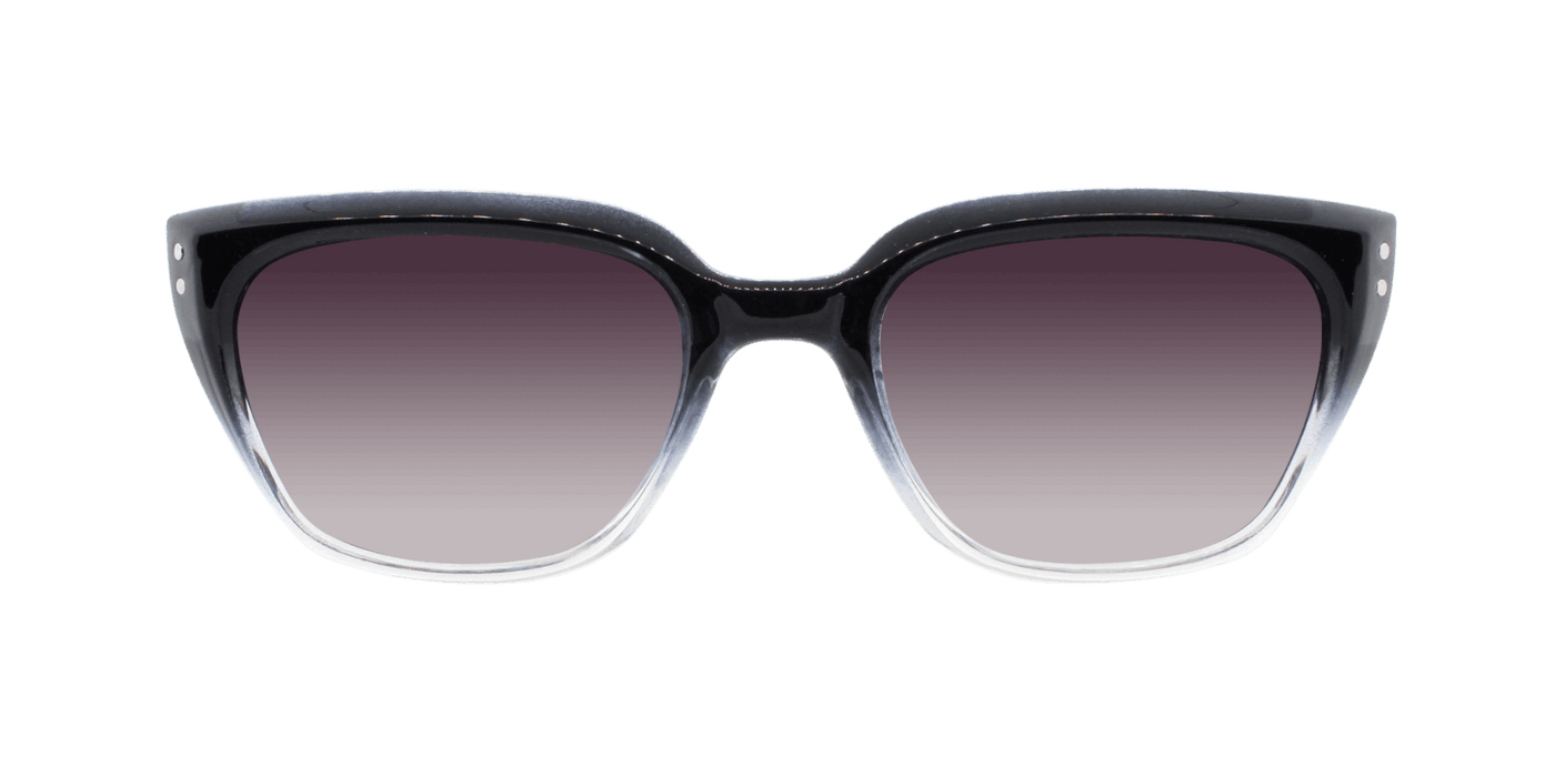 Vintage - Polarized Fashion Retro Black Polished (Smoked Gradient)