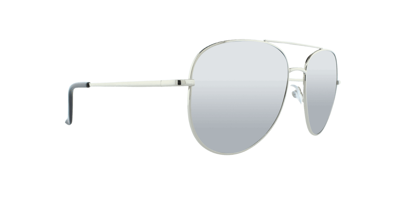 Houston - Spring Temple Aviator Silver (Silver Mirror)