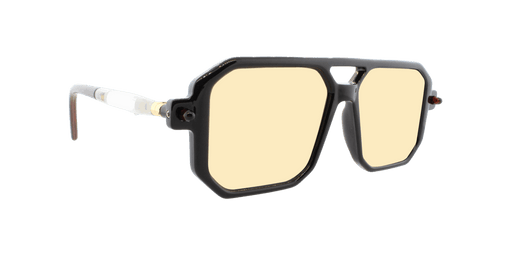 Voyager - Modified Aviator Black w/ Clear (Light Brown).