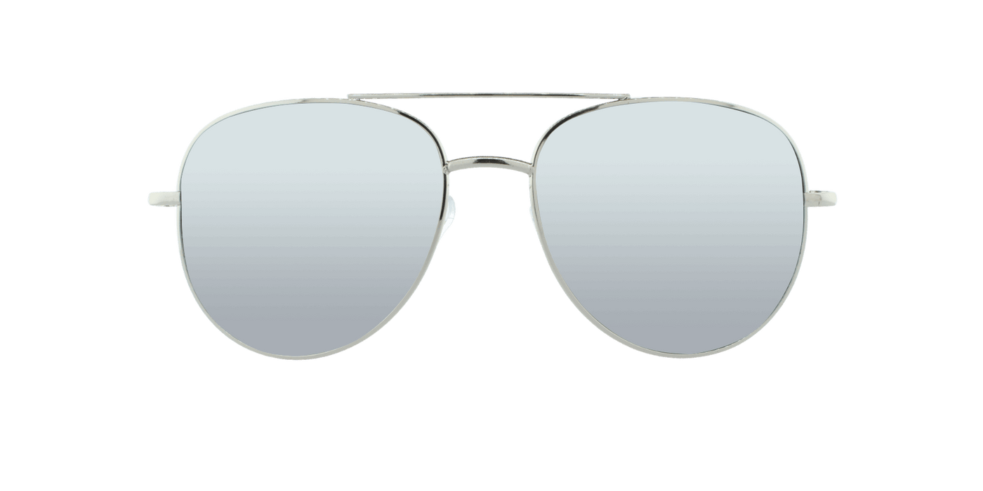 Houston - Spring Temple Aviator Silver (Silver Mirror)