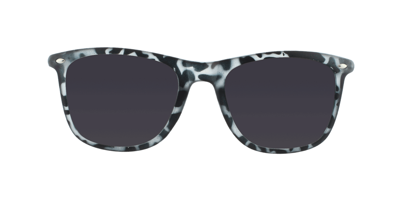 Throwback - Polarized Classic Standard Spring Hinge Black Demi Iced (Dark Smoked)