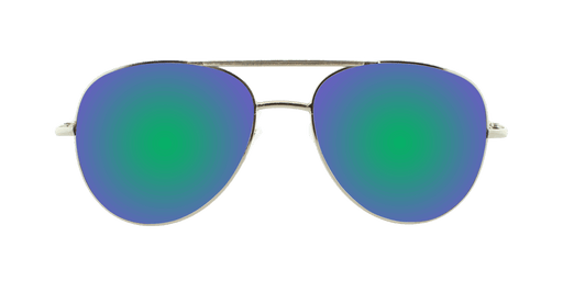 Fuselage - Polarized Full-Size Aviator Silver (Green Mirror)