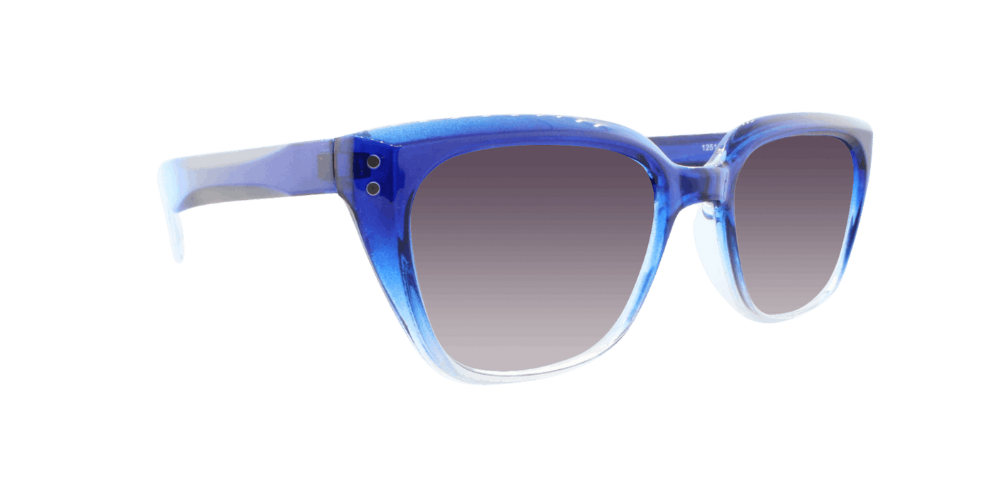 Vintage - Polarized Fashion Retro Blue Translucent (Smoked Gradient)