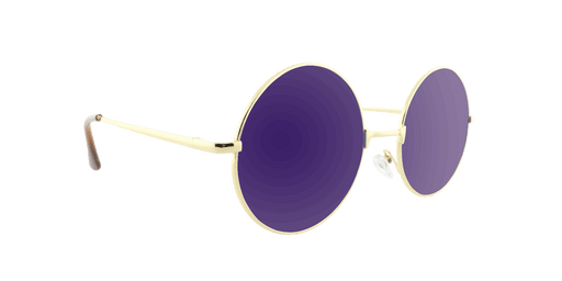 Imagine - Classic Round Gold (Blue Mirror)