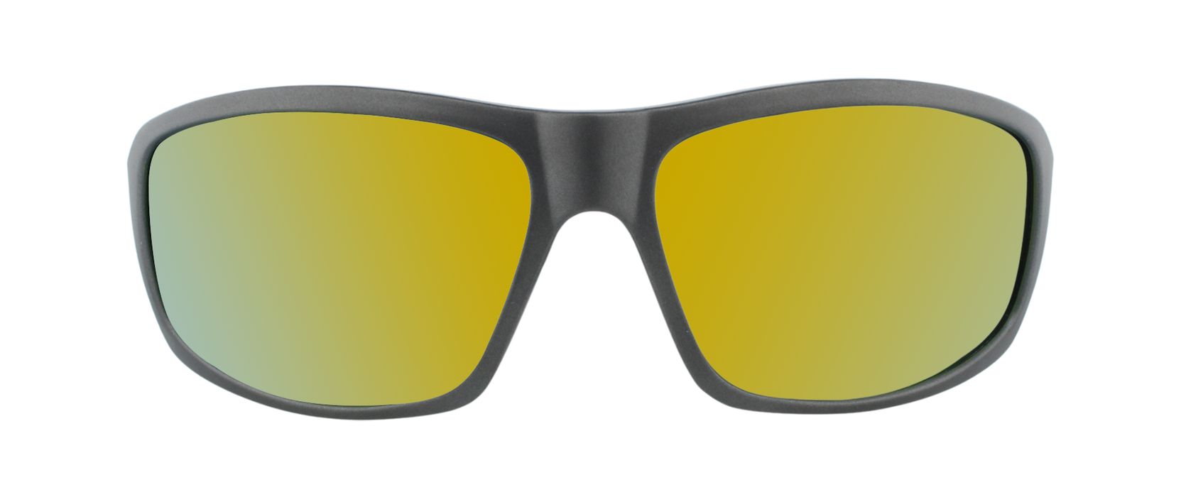 Connor - Polarized Classic Sports Wrap Charcoal Matte (Sunburst Mirror)