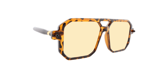 Voyager - Modified Aviator Tortoise w/ Tan (Light Brown).