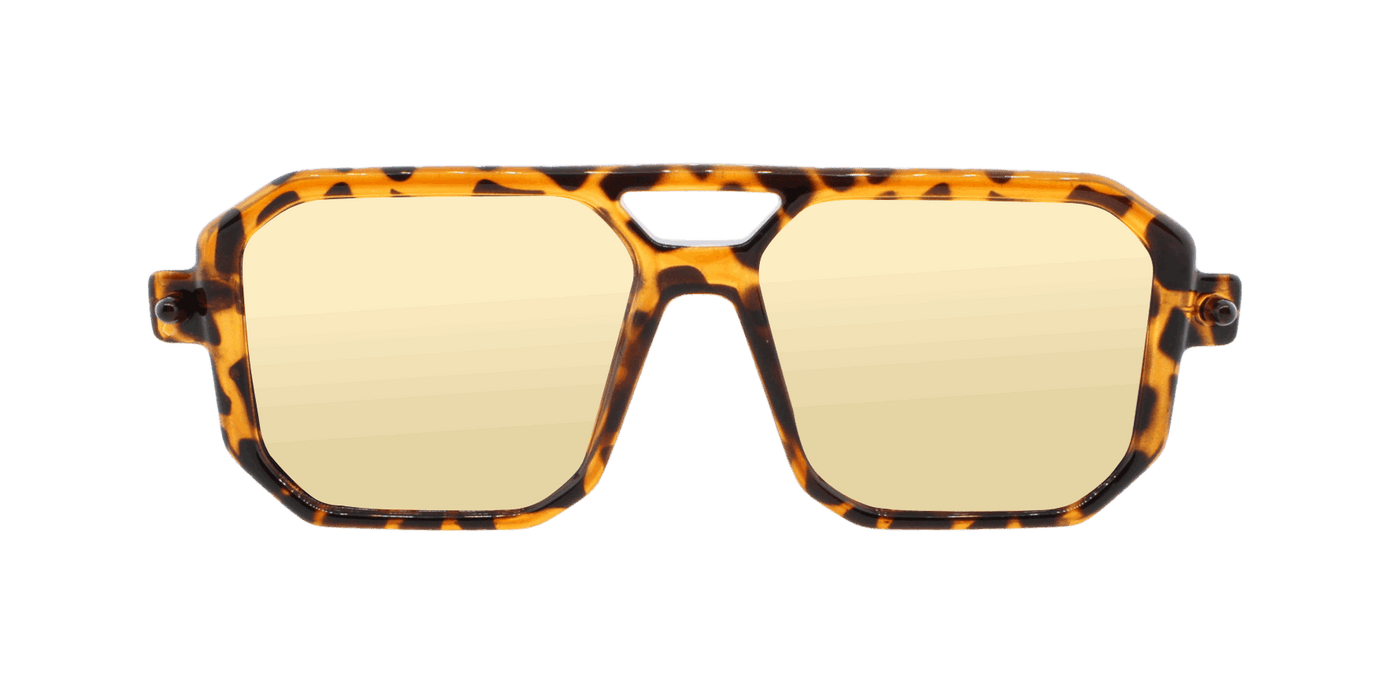 Voyager - Modified Aviator Tortoise w/ Tan (Light Brown).