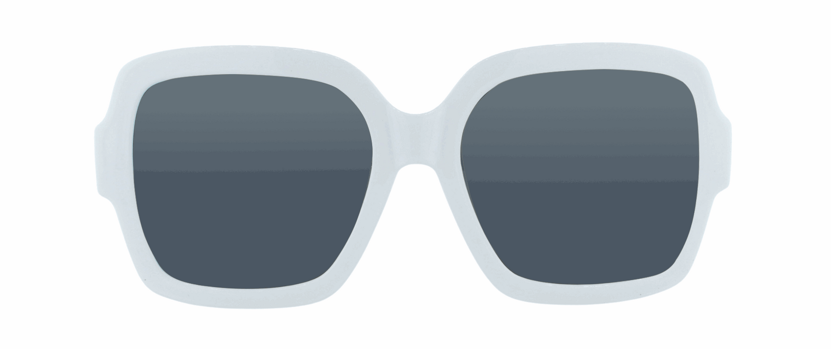Cherish - Polarized Heart Accent Fashion White (Smoked)