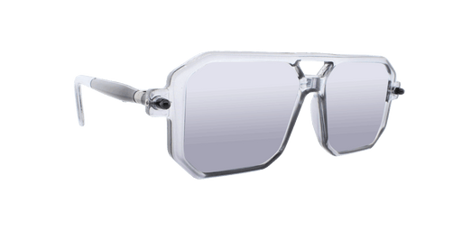 Voyager - Modified Aviator Charcoal w/ Black (Light Smoked).