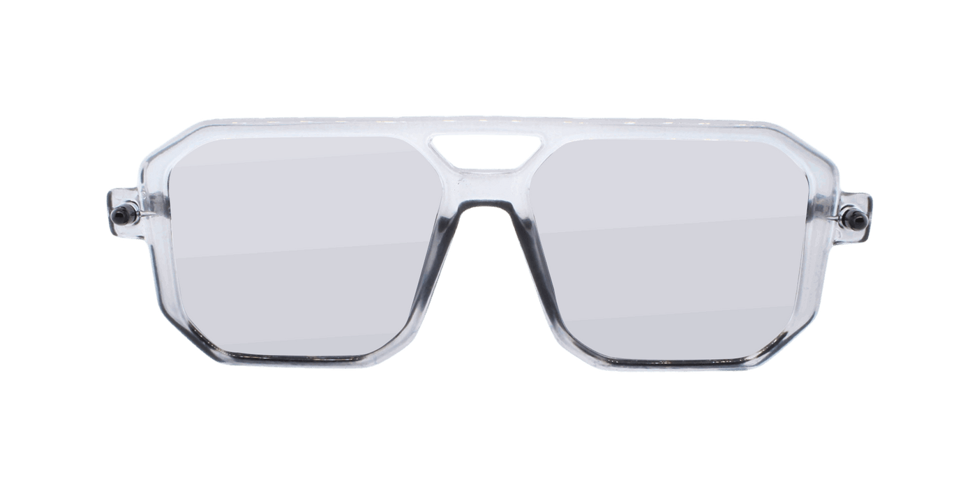 Voyager - Modified Aviator Charcoal w/ Black (Light Smoked).