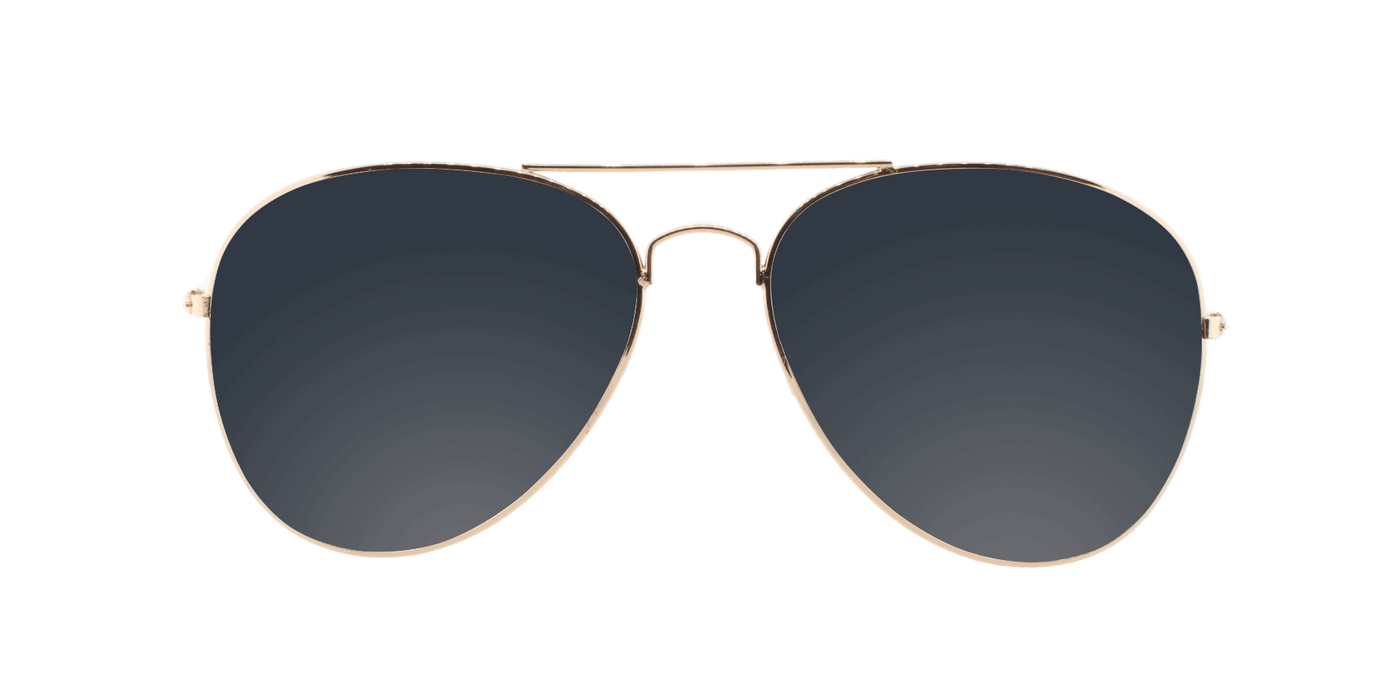 Sunset -  Polarized Classic Aviator Gold (Dark Smoked)