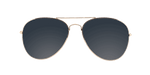 Sunset -  Polarized Classic Aviator Gold (Dark Smoked)