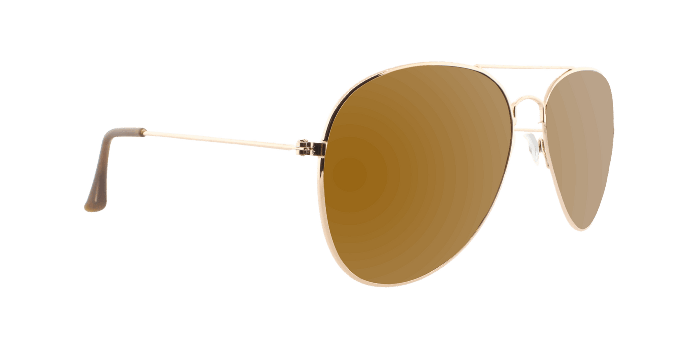 Sunset -  Polarized Classic Aviator Gold (Dark Brown)