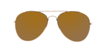 Sunset -  Polarized Classic Aviator Gold (Dark Brown)