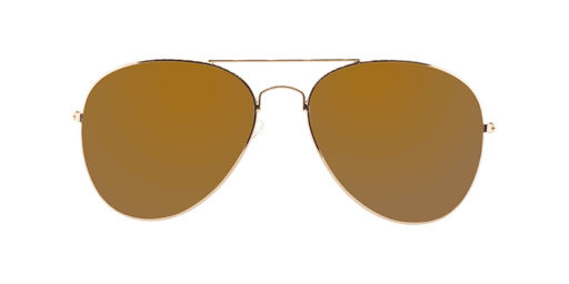 Sunset -  Polarized Classic Aviator Gold (Dark Brown)
