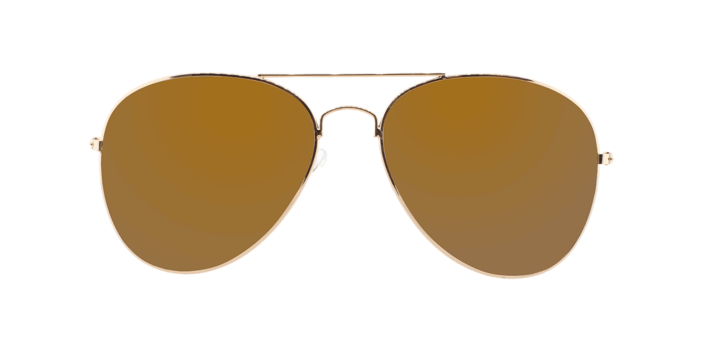 Sunset - Classic Aviator Gold (Dark Brown)