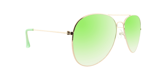 Sunset - Classic Aviator Gold (Dark Green Gradient)
