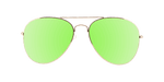Sunset - Classic Aviator Gold (Dark Green Gradient)