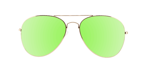 Sunset - Classic Aviator Gold (Dark Green Gradient)