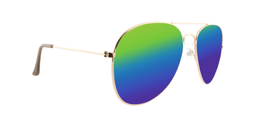 Sunset - Classic Aviator Gold (Rainbow Mirror)
