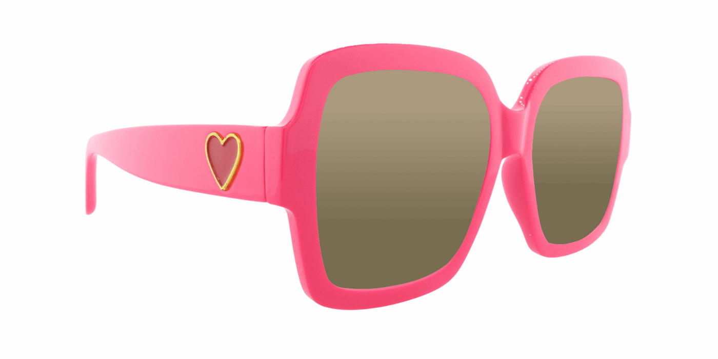 Cherish - Polarized Heart Accent Fashion Pink (Amber)
