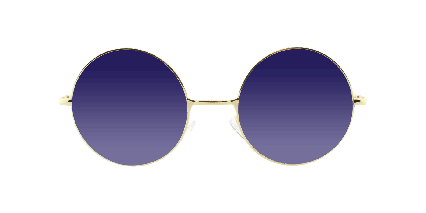 Imagine - Classic Round Gold (Blue Mirror)