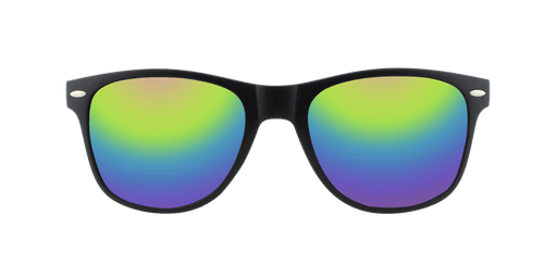 Vibe - Classic Retro Black Matte (Rainbow Mirror)