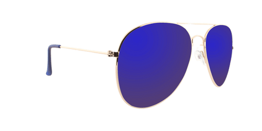 Sunset - Classic Aviator Gold (Blue Mirror)