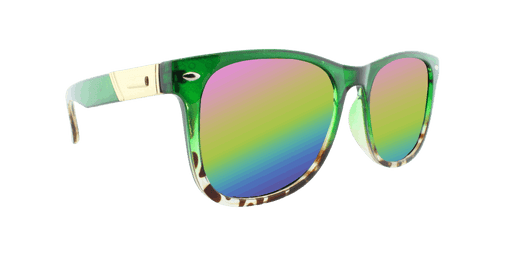 Lo-Fi - Polarized Fashion Retro Duck Green (Rainbow Mirror)