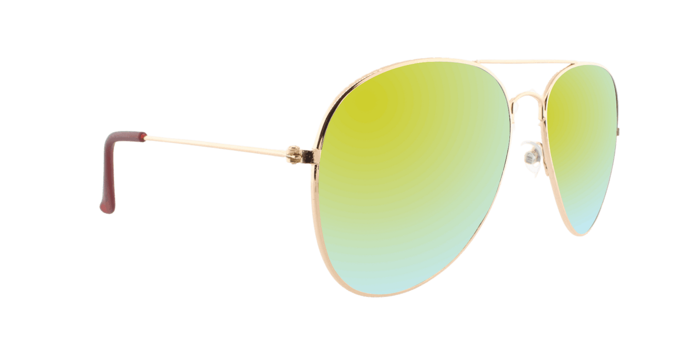 Sunset -  Polarized Classic Aviator Gold (Red Mirror)